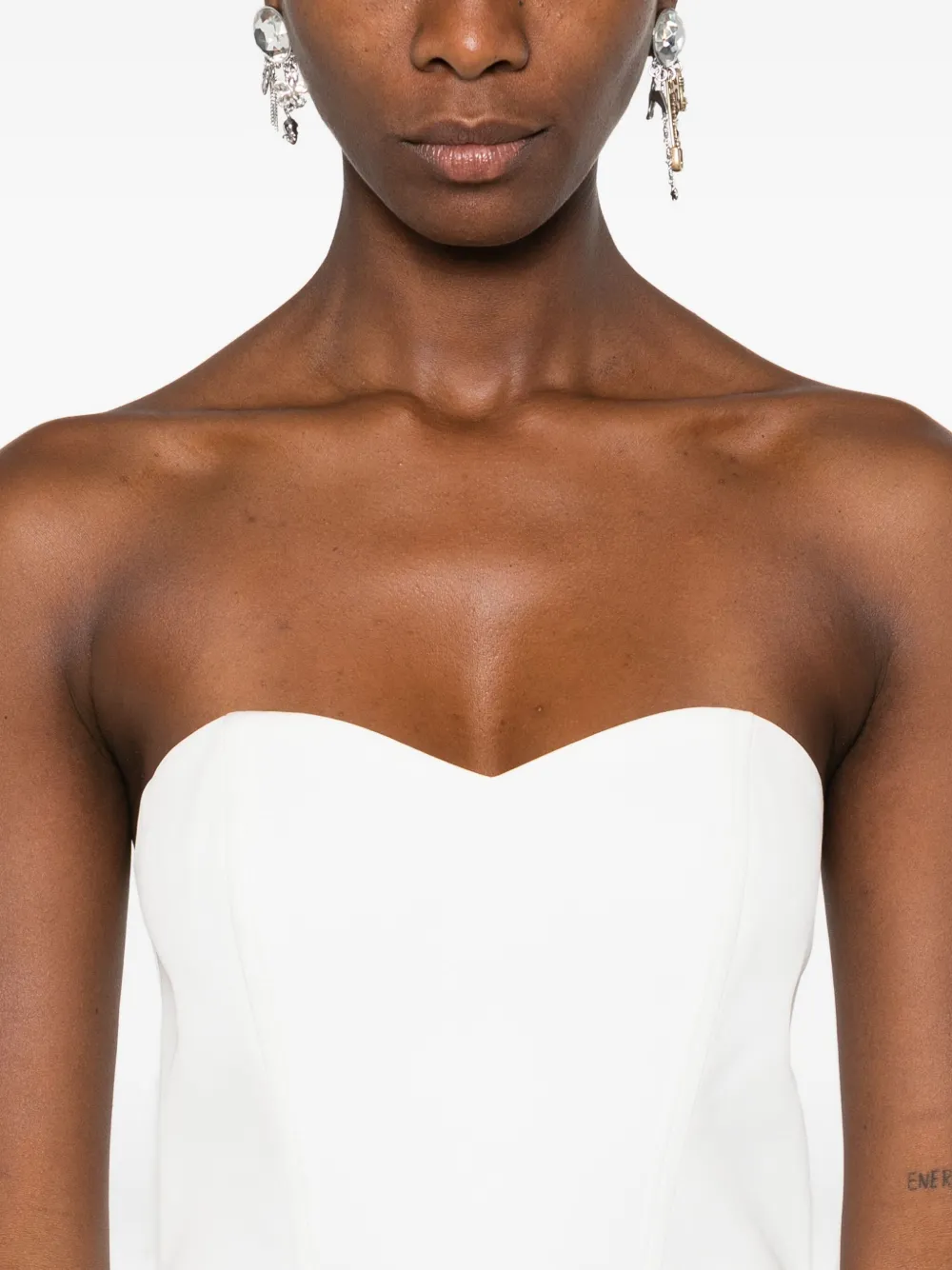 Vestiaire d'un Oiseau Libre Jurk met korset Wit