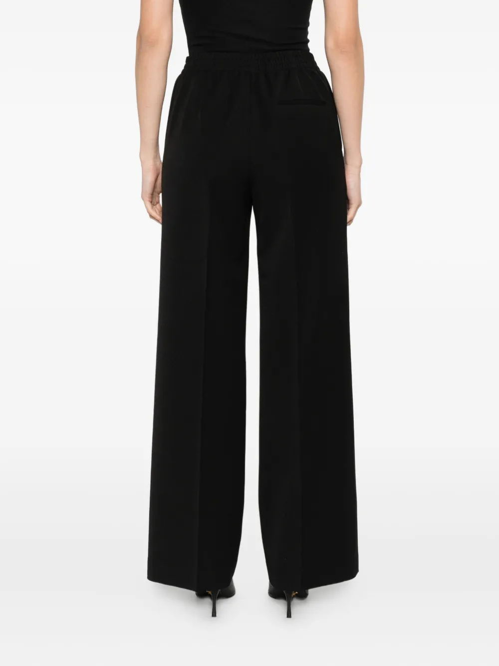 Cellar Door Elasticated-waist Trousers In Black