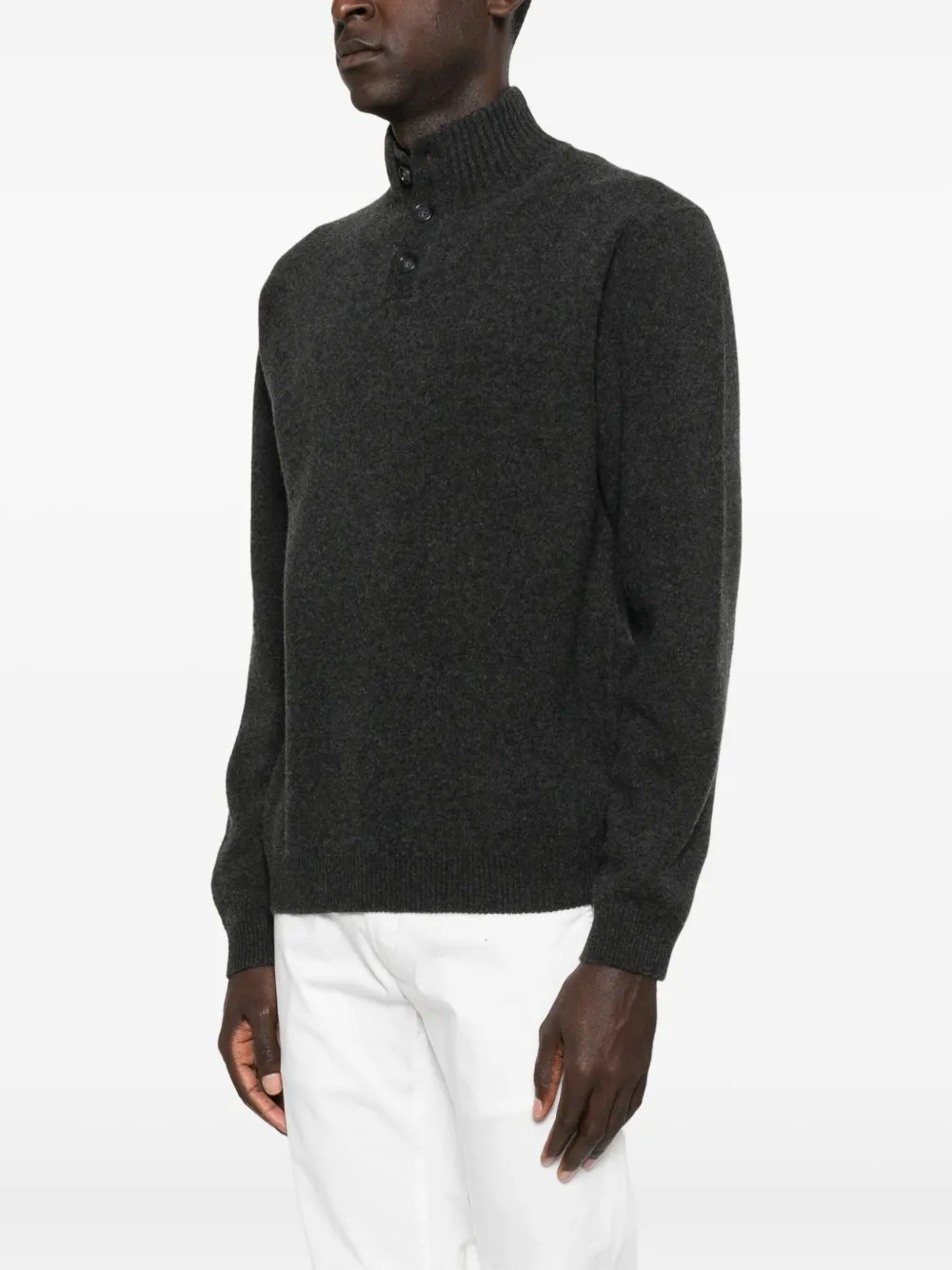 Daniele Fiesoli High-neck Sweater In Gray