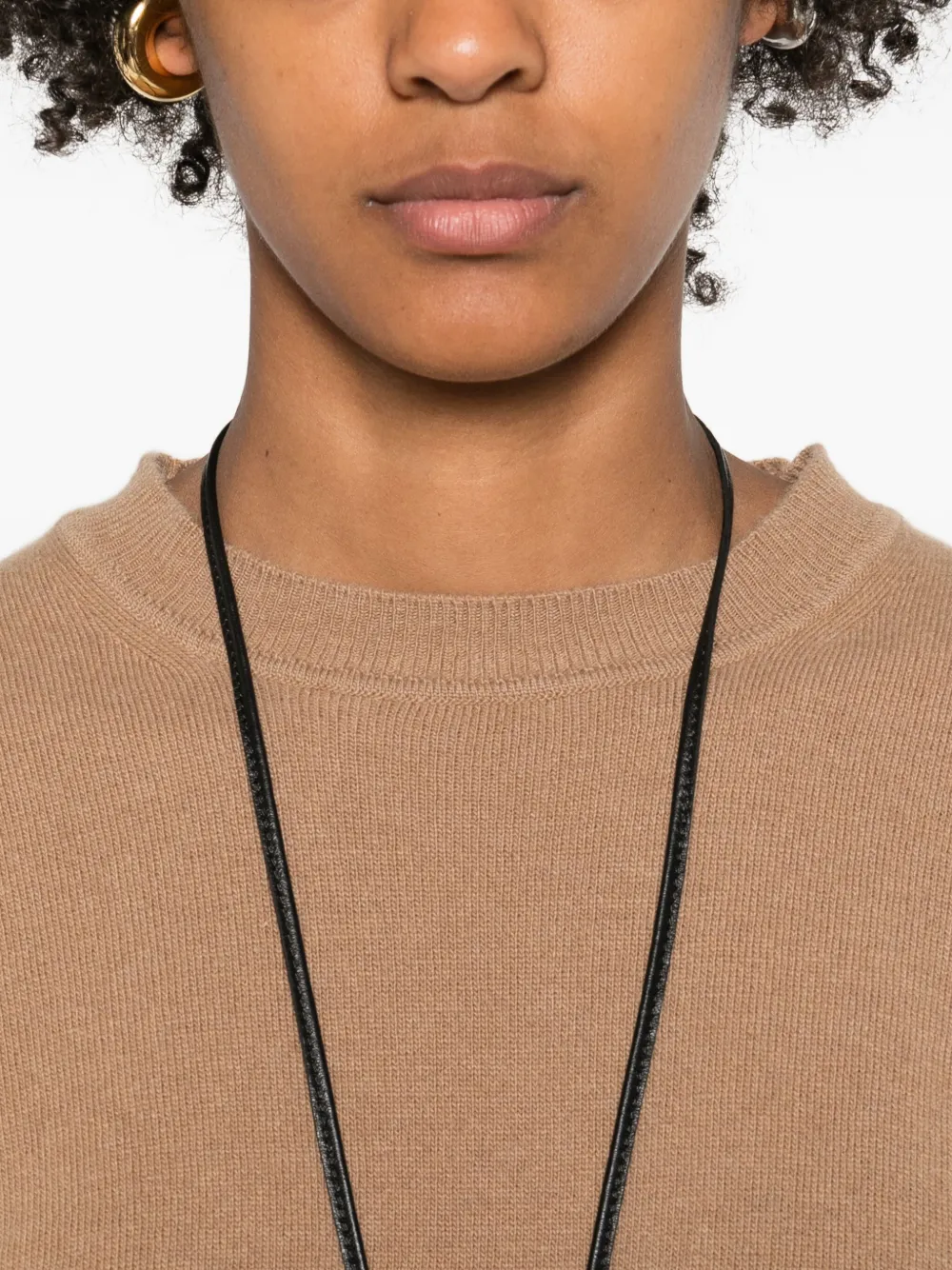 Daniele Fiesoli Round-neck Merino-cashmere-blend Sweater In Neutral