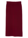 Daniele Fiesoli merino-cashmere-blend pencil midi skirt - Red