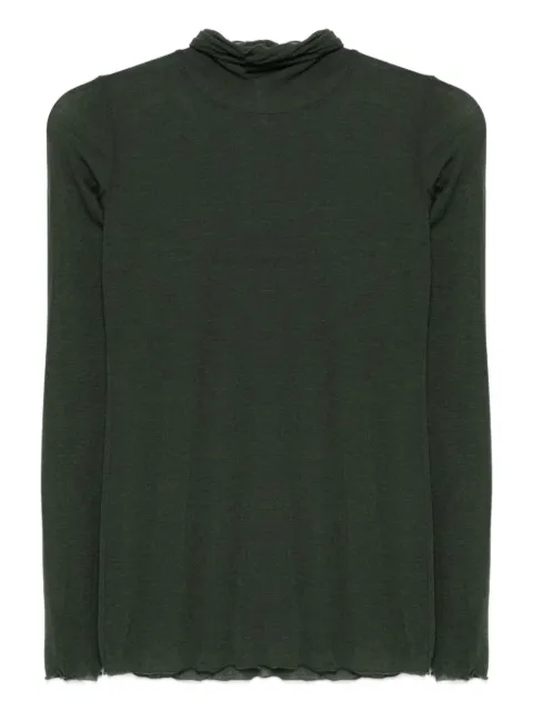 Daniele Fiesoli high-neck ruffled top