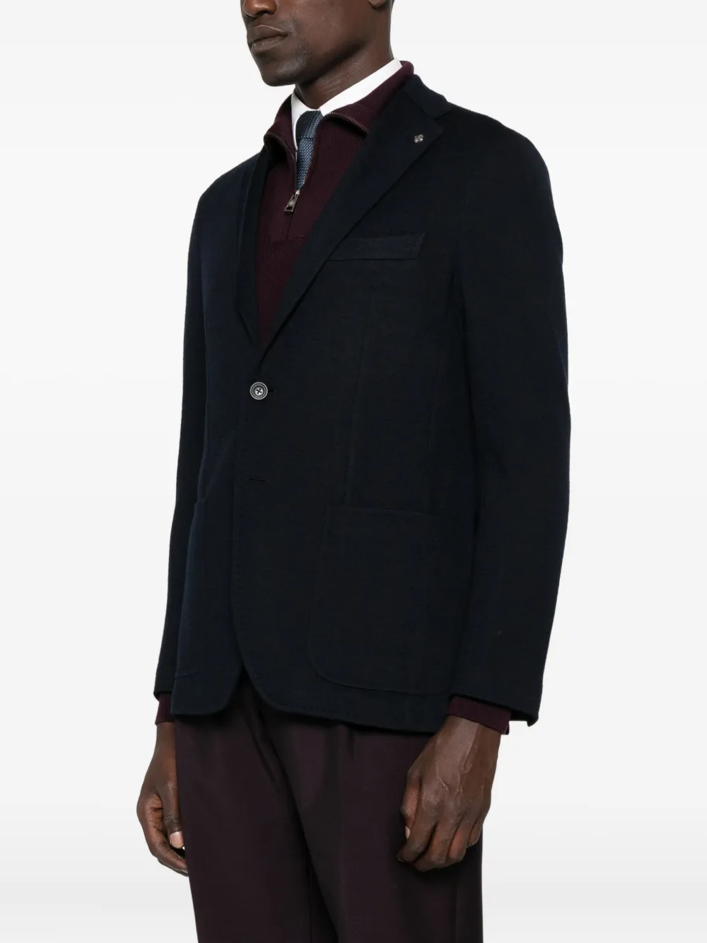 Tagliatore Jack met opgestikte zak Blauw