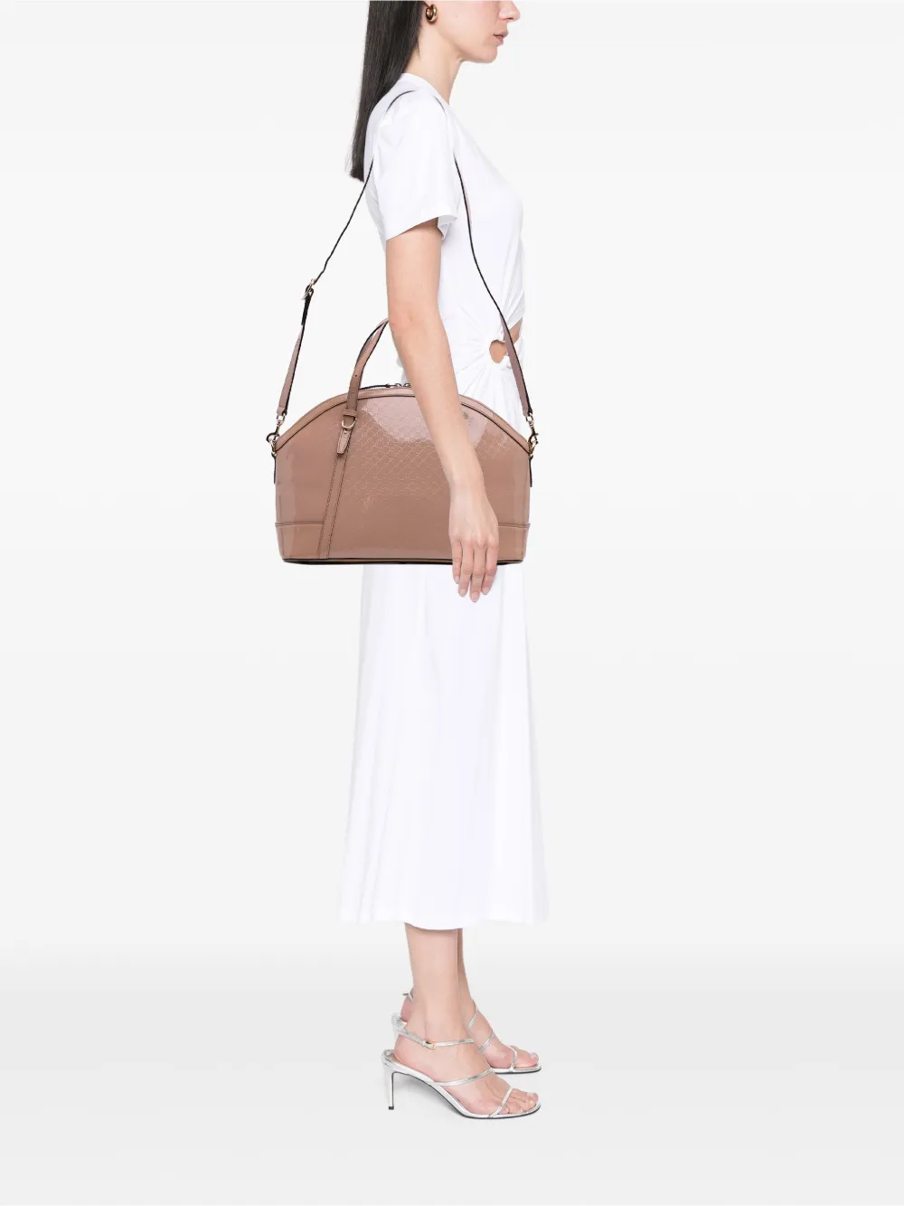 Gucci Pre-Owned 2016-2025 Large Microguccissima Patent Dome satchel | Pre-Owned | Image 2
