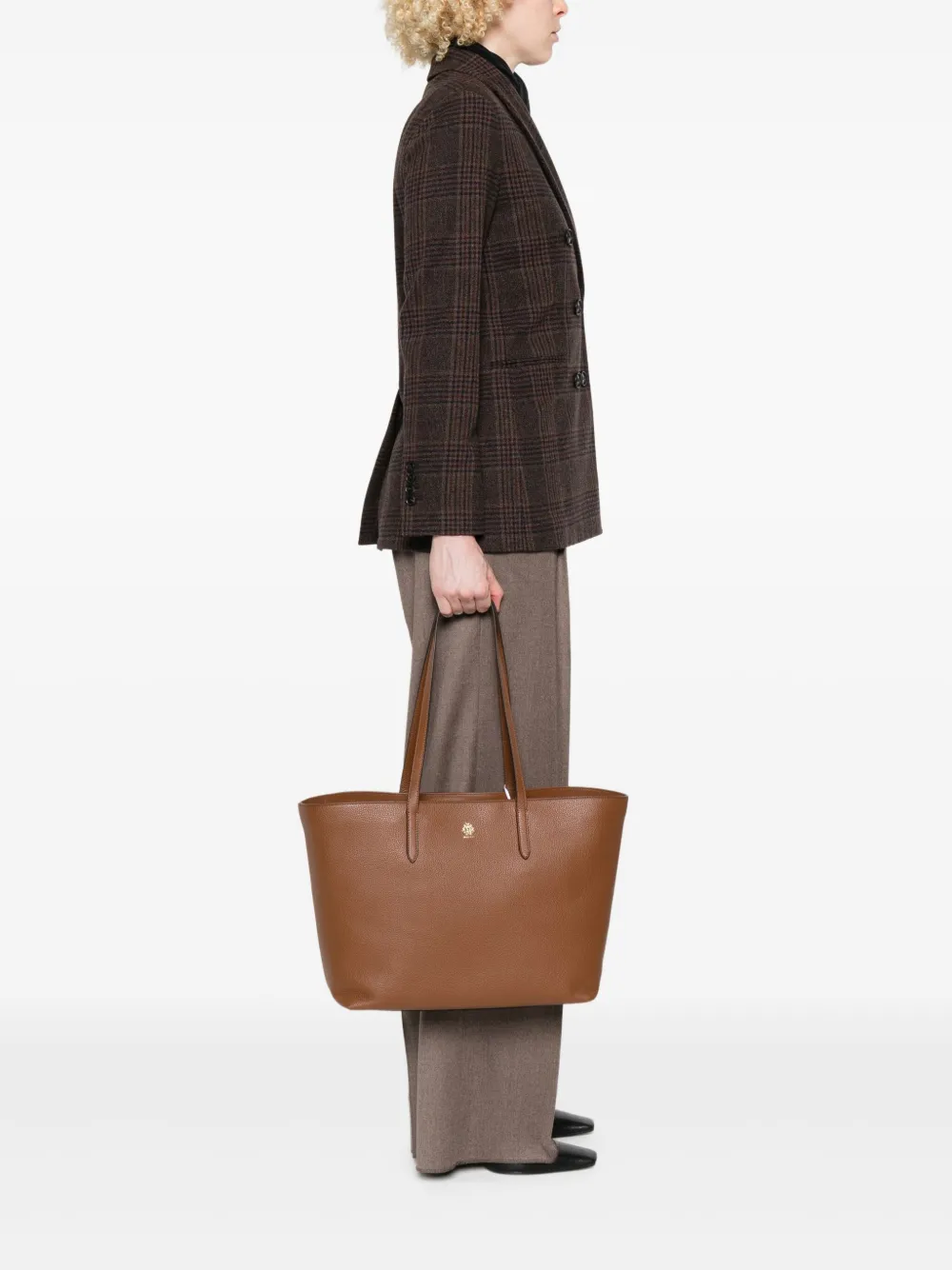 Bally logo-stamp leather tote bag | Image 2