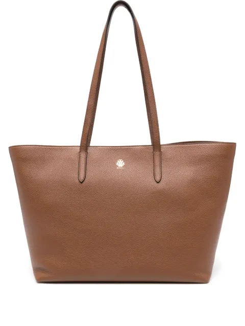 Bally logo-stamp leather tote bag