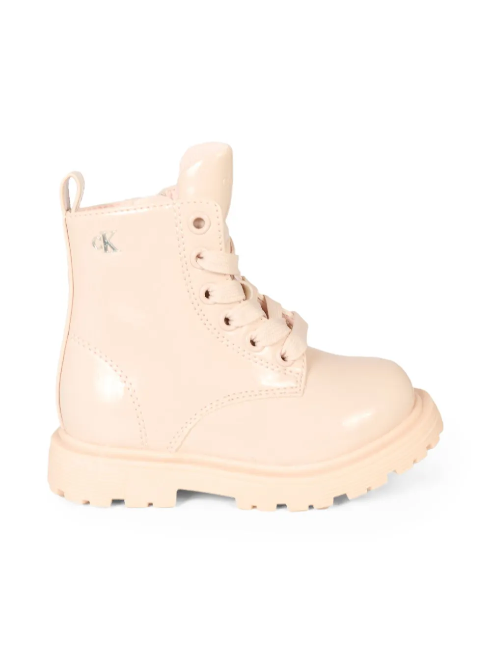Calvin Klein Kids' Lace-up Ankle Boots In Pink