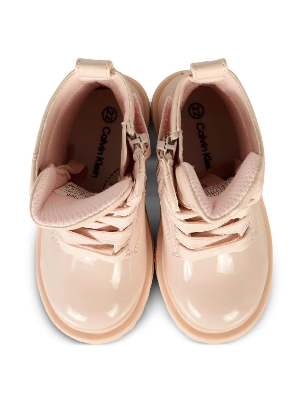 Calvin Klein Kids lace-up ankle boots Pink