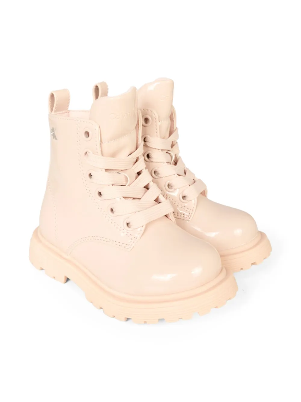 Calvin Klein Kids lace-up ankle boots Pink