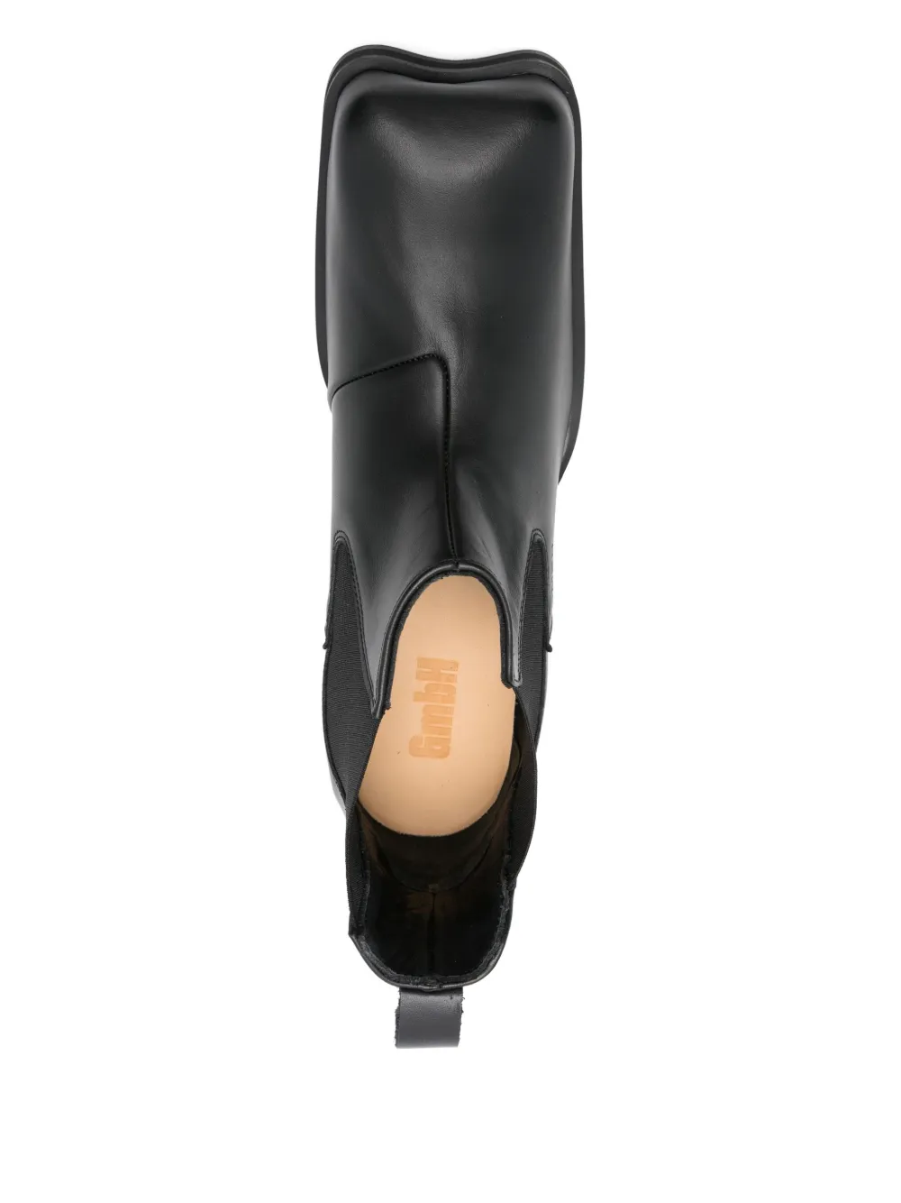 GmbH square-toe chelsea boots Black
