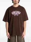 A BATHING APE® crest logo print T-shirt - Brown