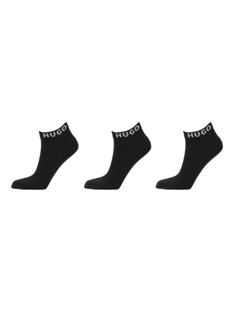 HUGO logo-detail ankle socks (pack of three)