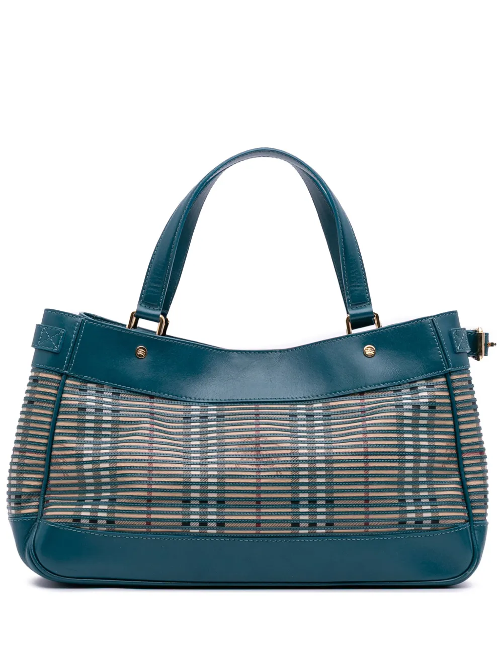 Burberry Pre-Owned 2010-2025 Haymarket Check Coated Canvas Ravensdon Burberry Pre-Owned 2010-2025 Haymarket Check Coated Canvas Ravensdon