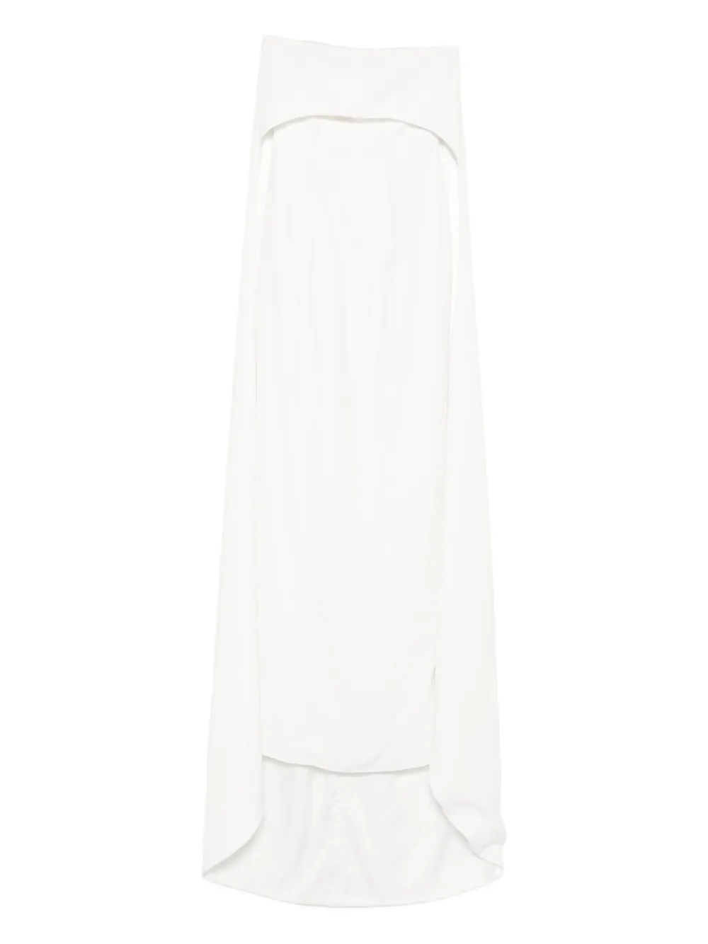 Vestiaire d'un Oiseau Libre off-the-shoulder cape dress | White | Image 1