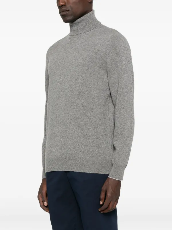 Brunello Cucinelli タートルネック カシミアセーター | グレー