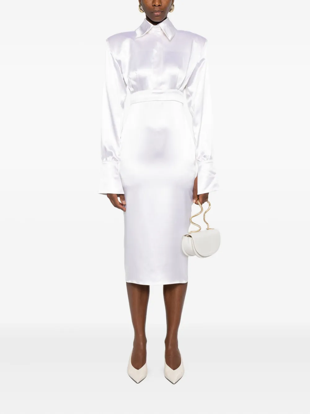 Vestiaire d'un Oiseau Libre padded-shoulder midi dress | Cocktail & Party Dresses | Image 2