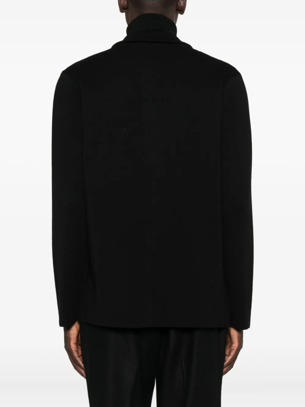 Roberto Collina Vest met opgestikte zak met knopen Zwart