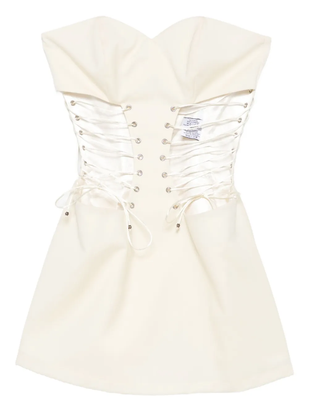 Vestiaire d'un Oiseau Libre lace-up corset mini dress | White | Image 1