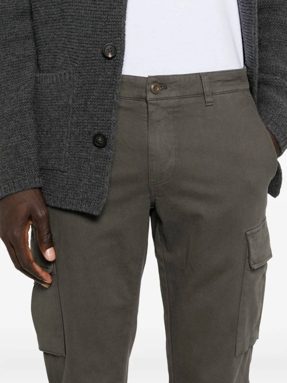 Mason's Cargo Trousers In Gray