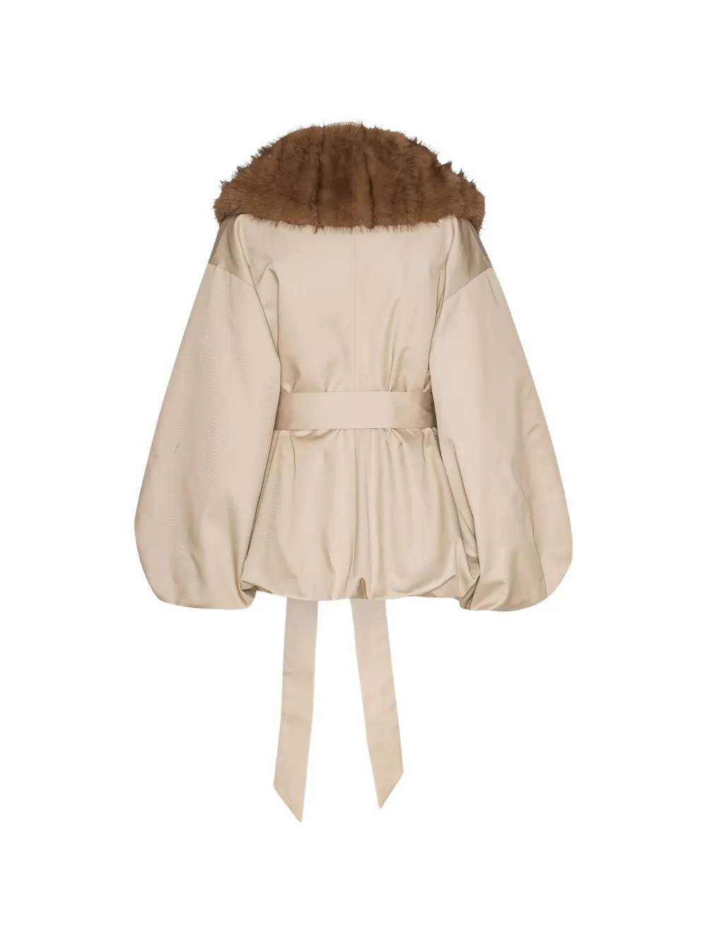 ROTATE BIRGER CHRISTENSEN Jack van imitatiebont kraag Beige
