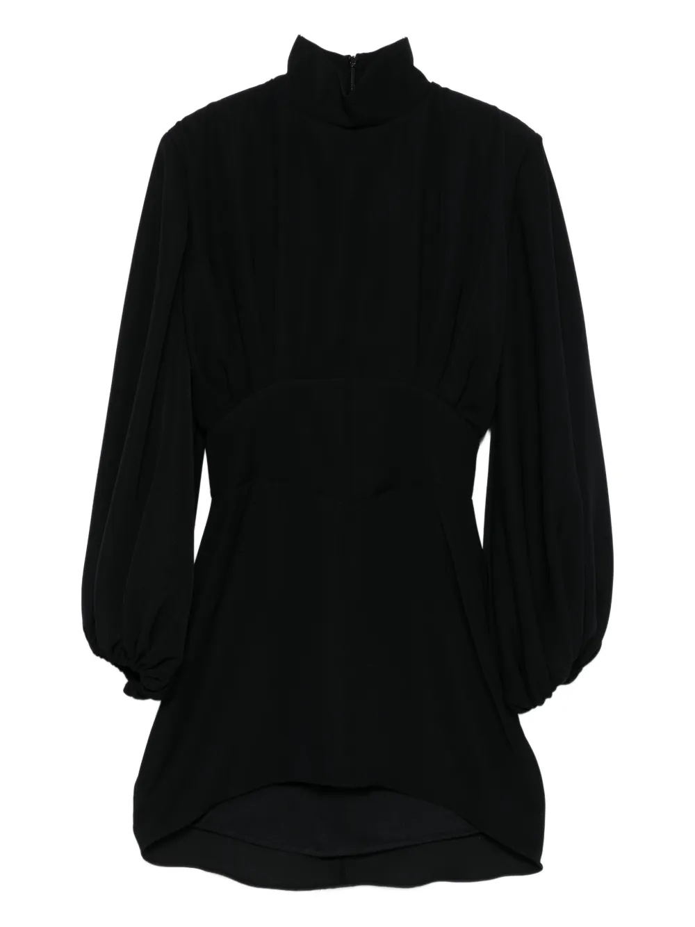 Vestiaire d'un Oiseau Libre Eve high-neck balloon-sleeve mini dress | Black | Image 1