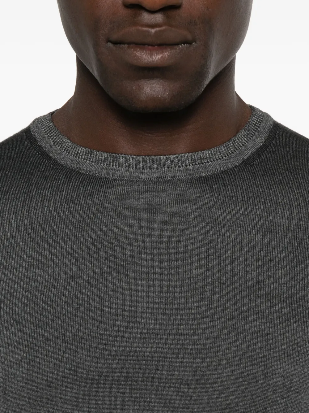 Daniele Fiesoli Crew-neck Wool Sweater In Gray