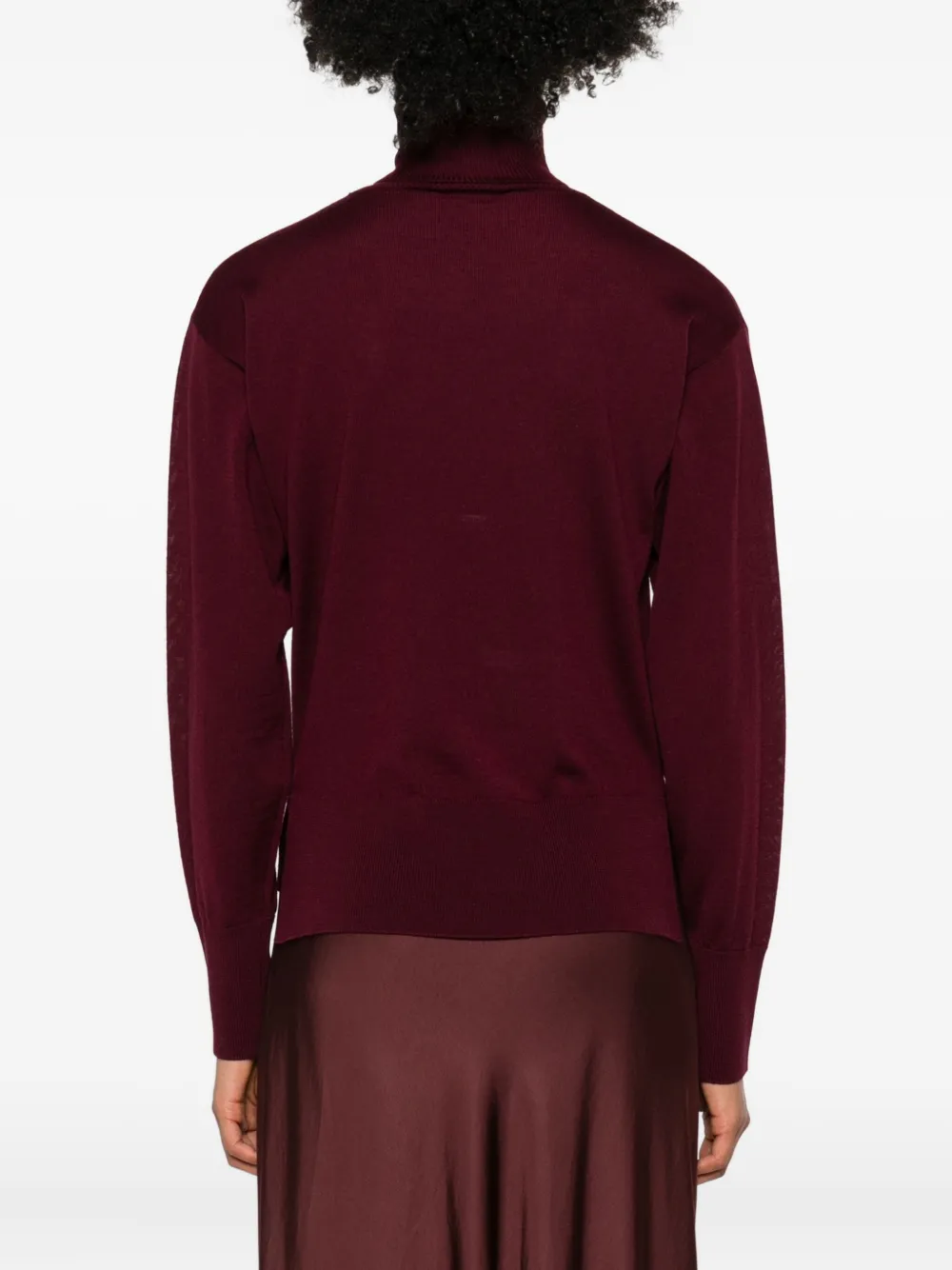 Daniele Fiesoli Turtleneck Sweater In Burgundy
