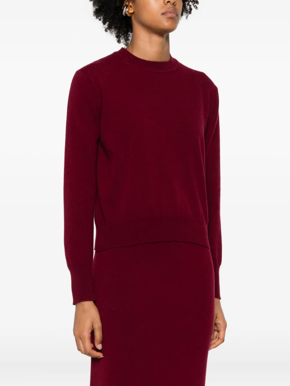 Daniele Fiesoli Crew-neck Sweater In Burgundy
