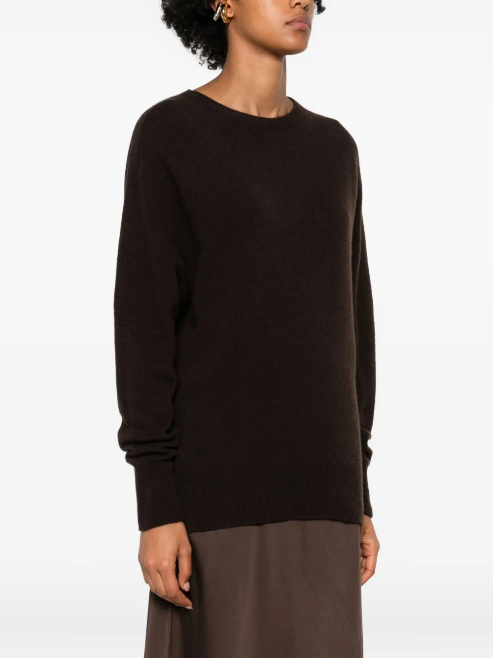 Daniele Fiesoli Round-neck Sweater In Brown