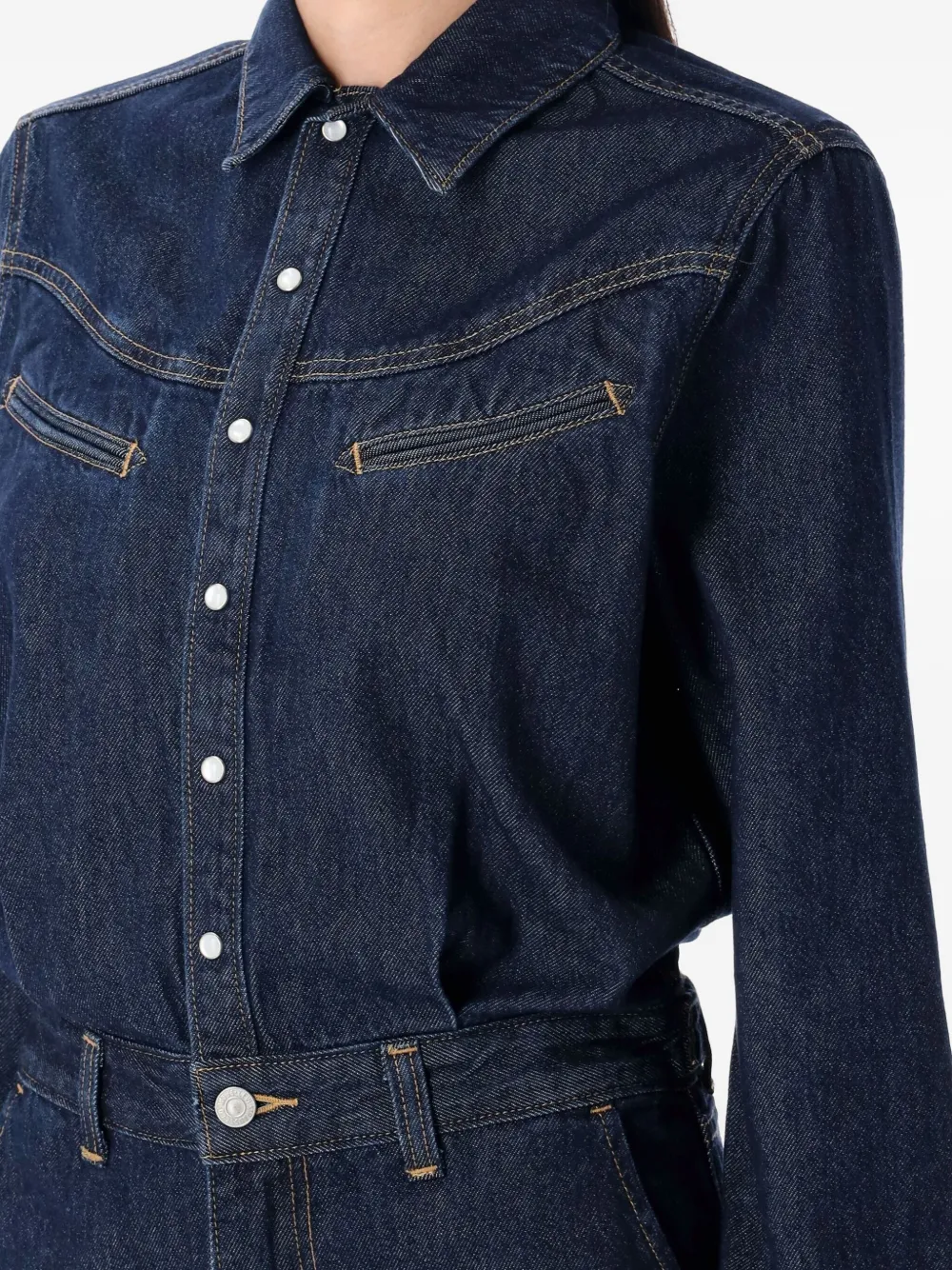 Levi's Rinoa Wide-leg Denim Jumpsuit In Blue