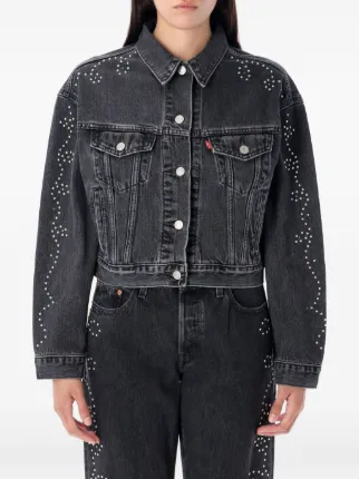 Levi's 90s Trucker Studs デニムジャケット | ブラック | FARFETCH JP