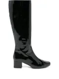 Carel Paris 50mm leather square-toe boots - Black