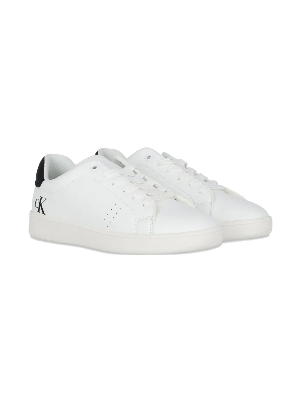 Calvin Klein Kids logo-print sneakers Wit