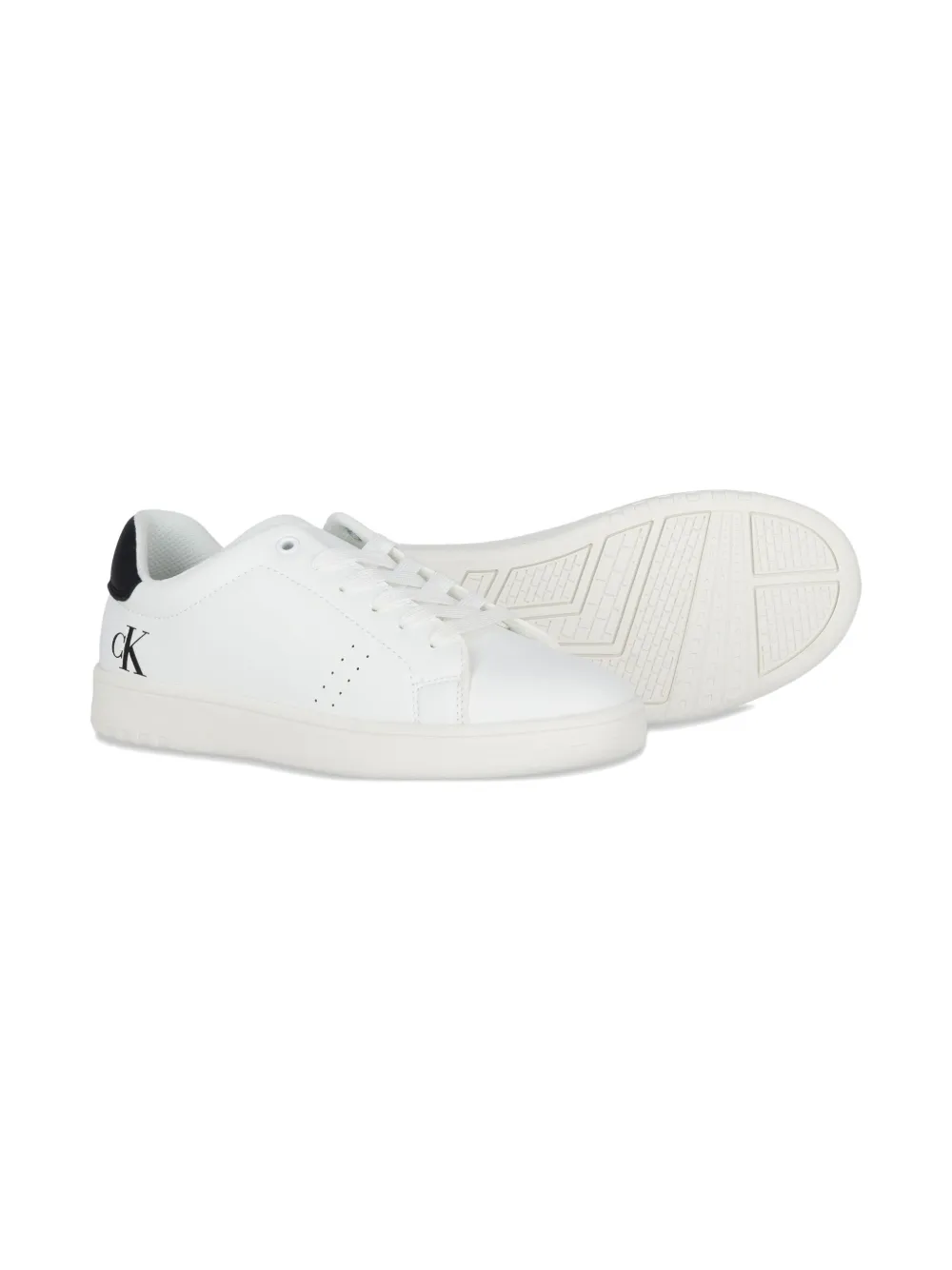 Calvin Klein Logo-print Sneakers In White
