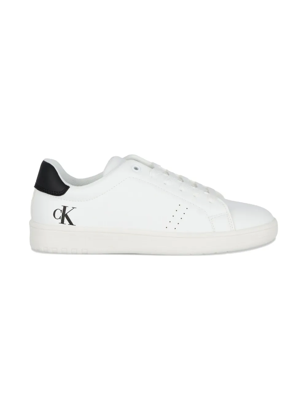Calvin Klein Logo-print Sneakers In White