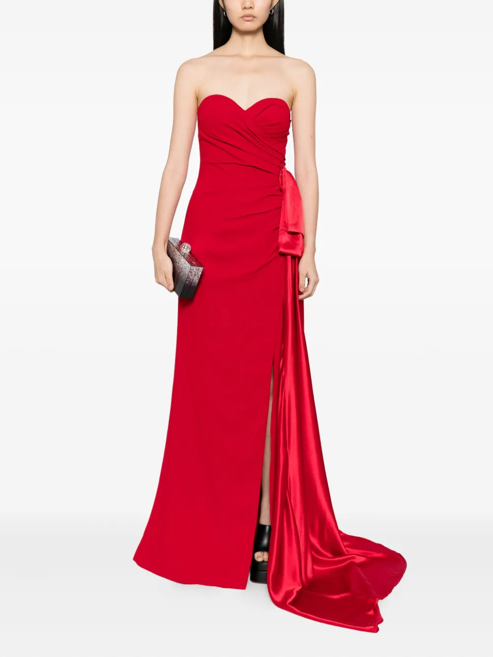 Saiid Kobeisy Strapless avondjurk - Rood