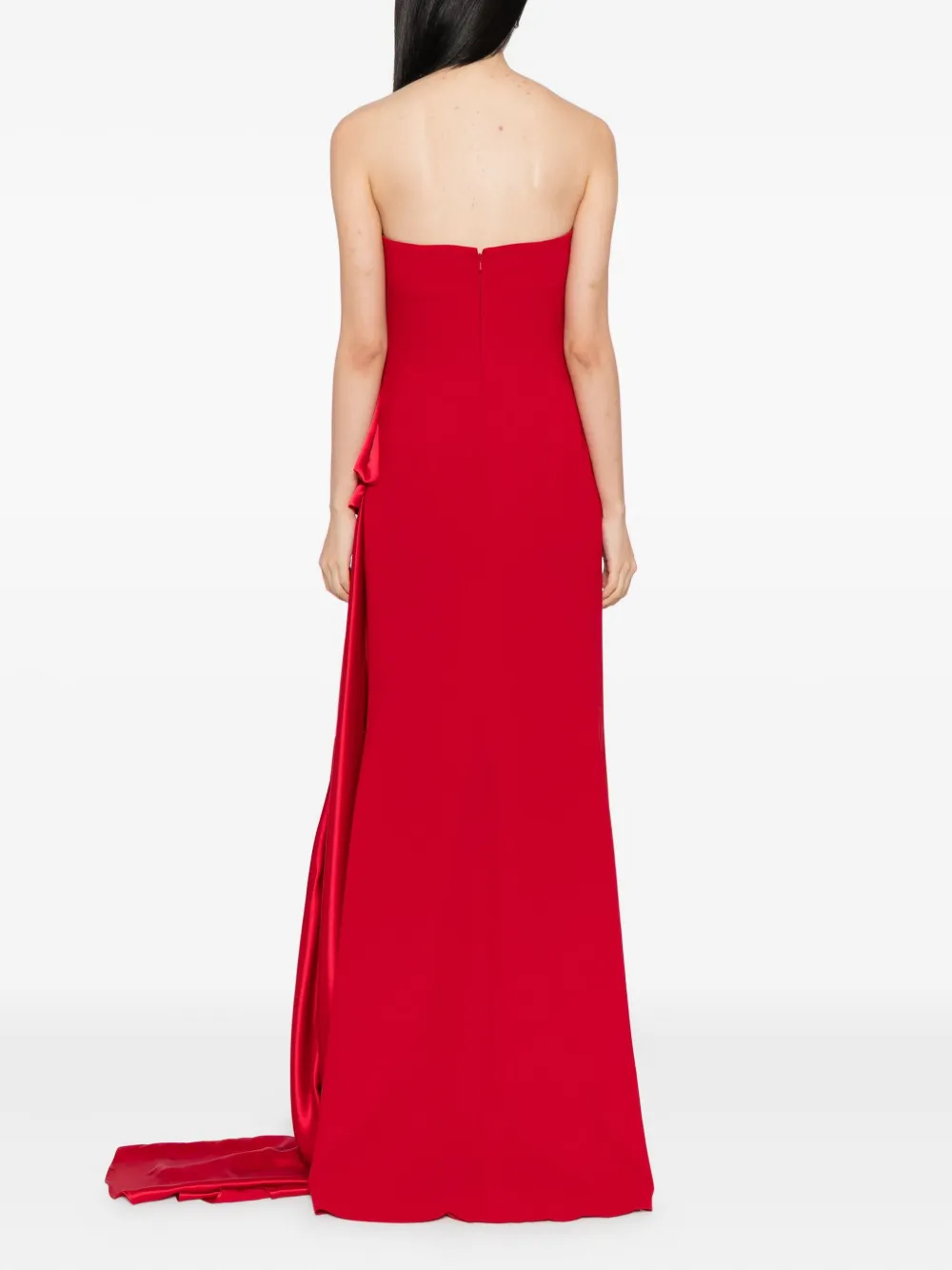 Saiid Kobeisy Strapless avondjurk Rood