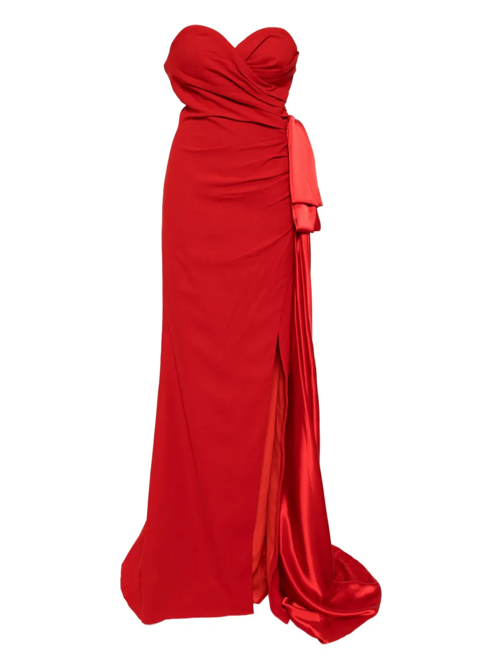 Saiid Kobeisy Strapless avondjurk Rood