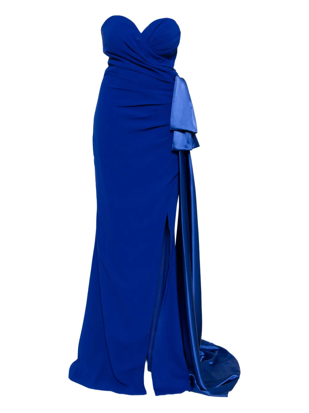 Saiid Kobeisy Strapless avondjurk Blauw