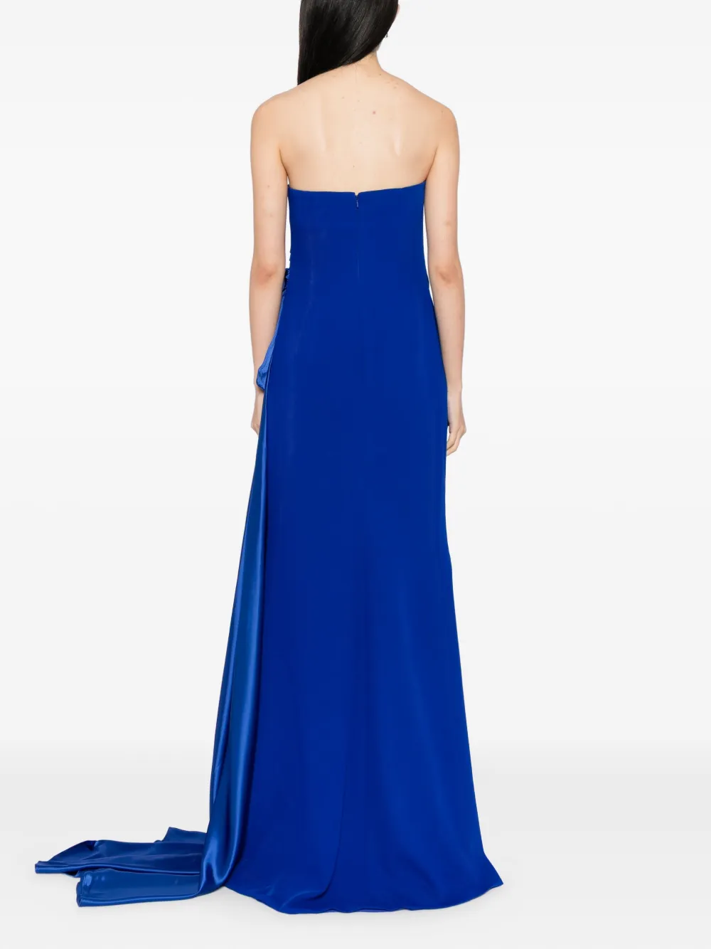 Saiid Kobeisy Strapless avondjurk Blauw