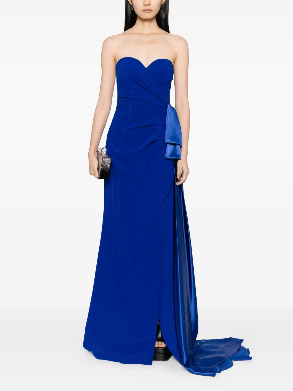 Saiid Kobeisy Strapless avondjurk - Blauw