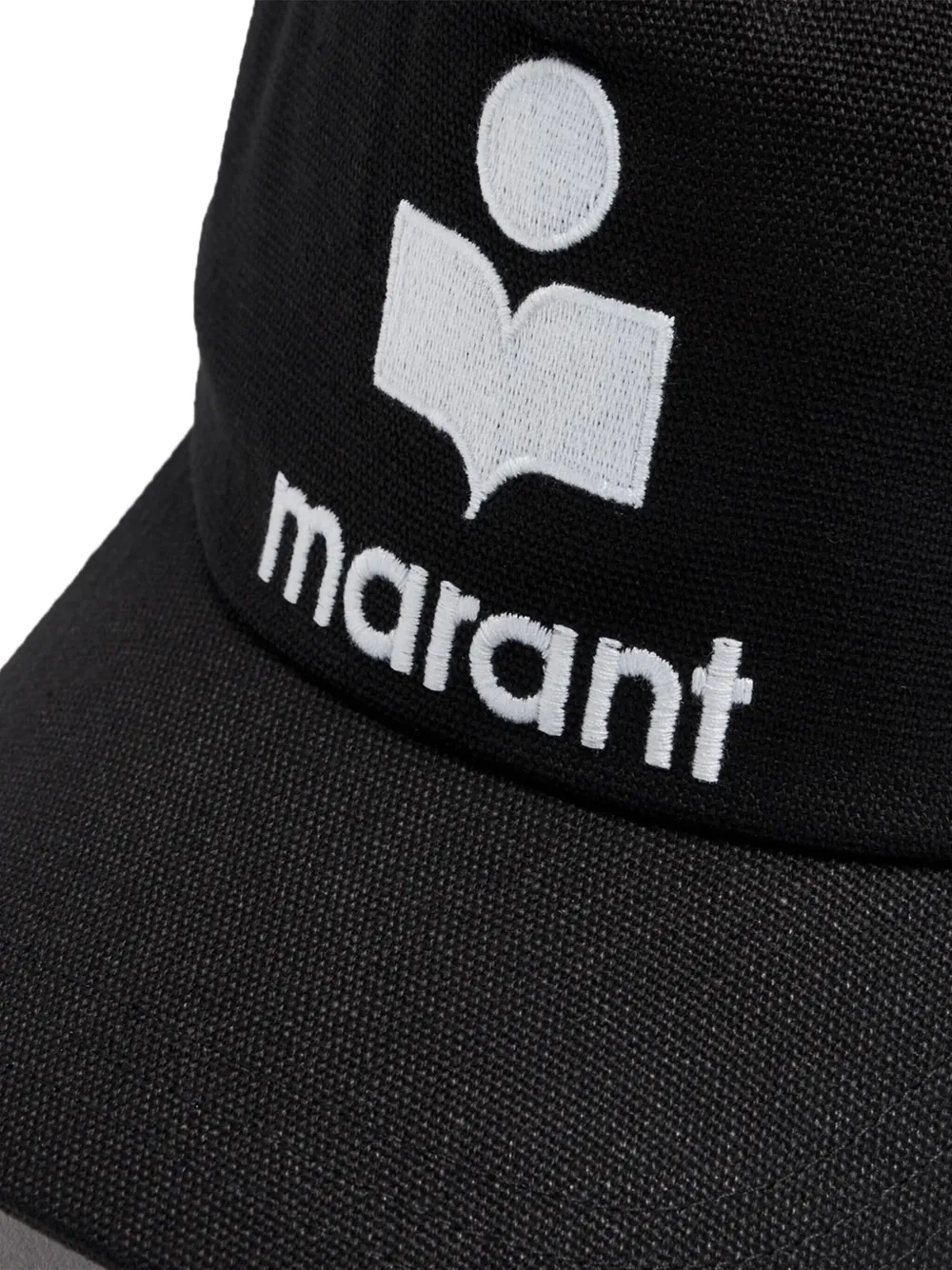 ISABEL MARANT embroidered logo cap Zwart