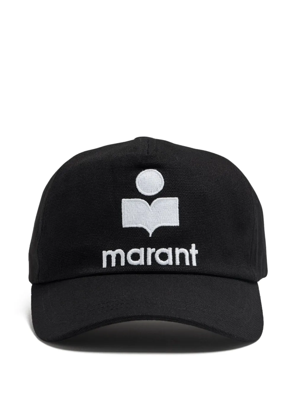 ISABEL MARANT Pet met geborduurd logo Zwart