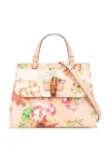 Gucci Pre-Owned 2016-2025 Small Calfskin Blooms Bamboo Daily satchel - Pink
