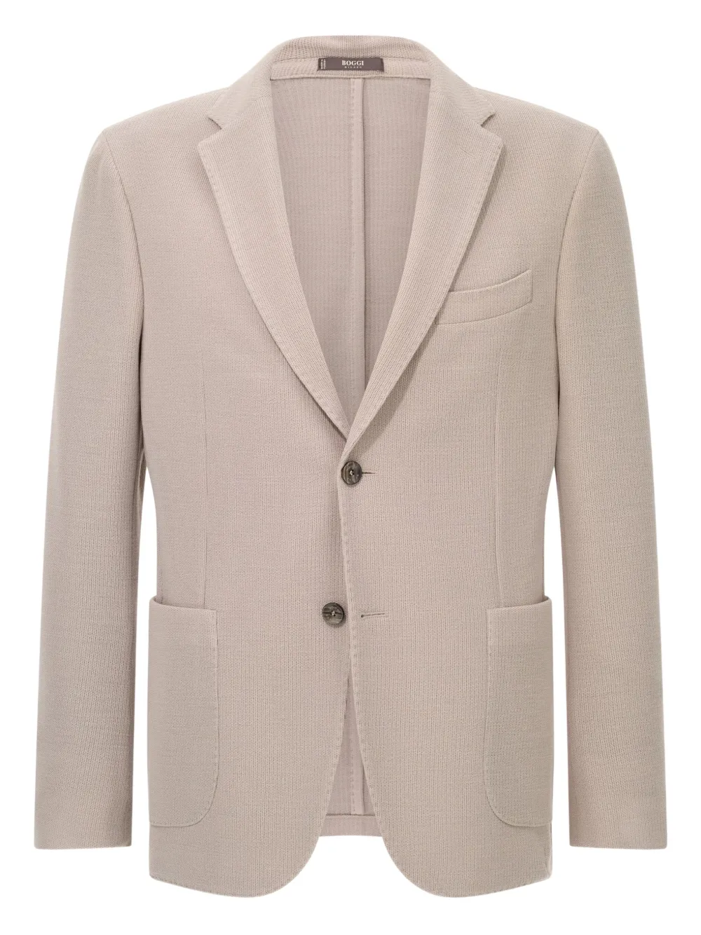 B Jersey Micro Textured Jacket in Pure Wool