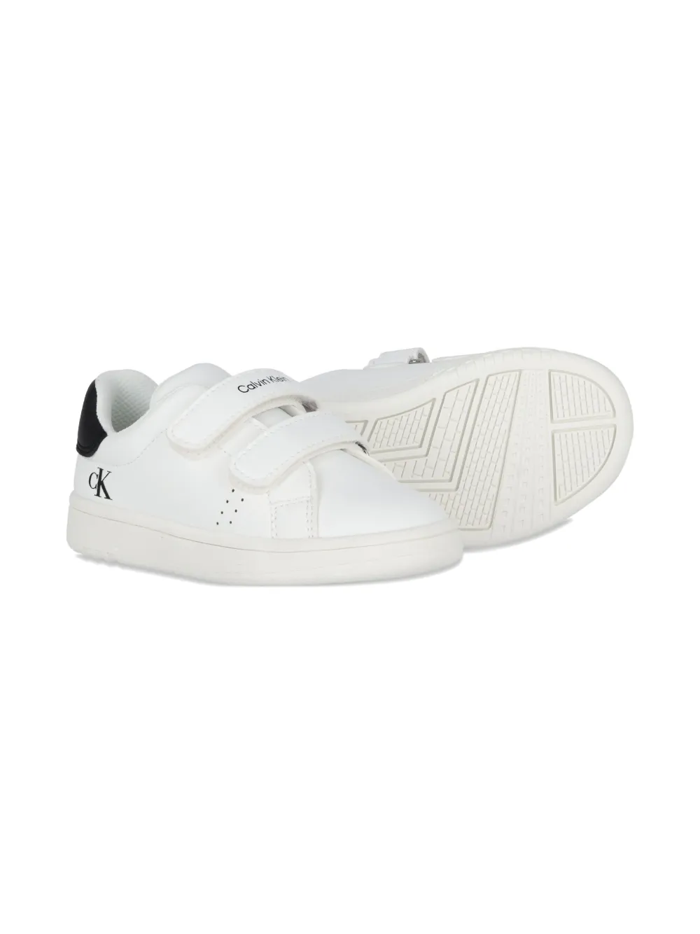 Calvin Klein Logo-print Sneakers In White