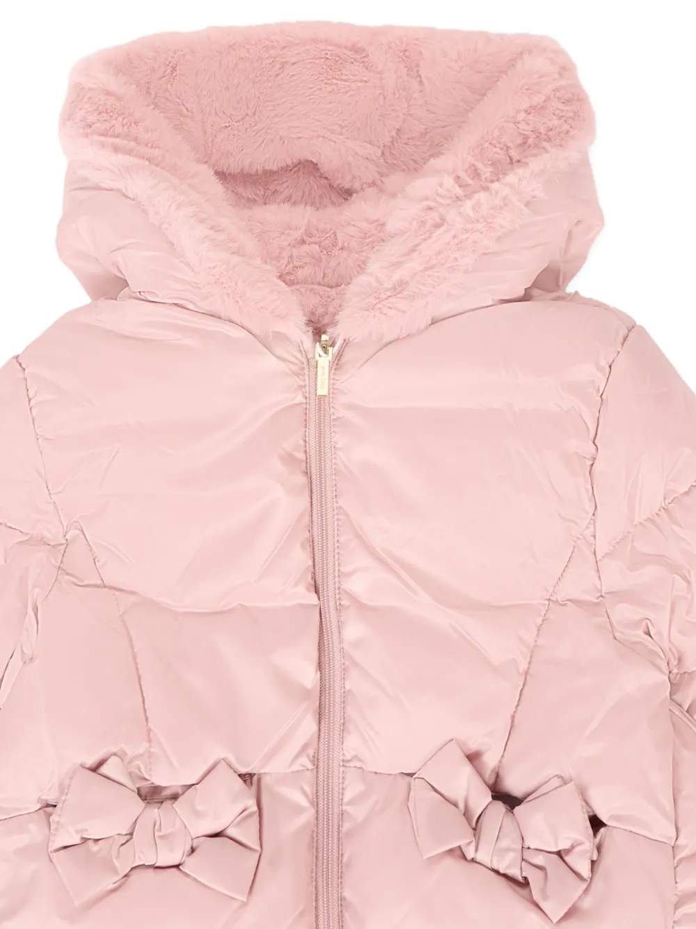 Mayoral Omkeerbaar gewatteerd jack met strik Roze