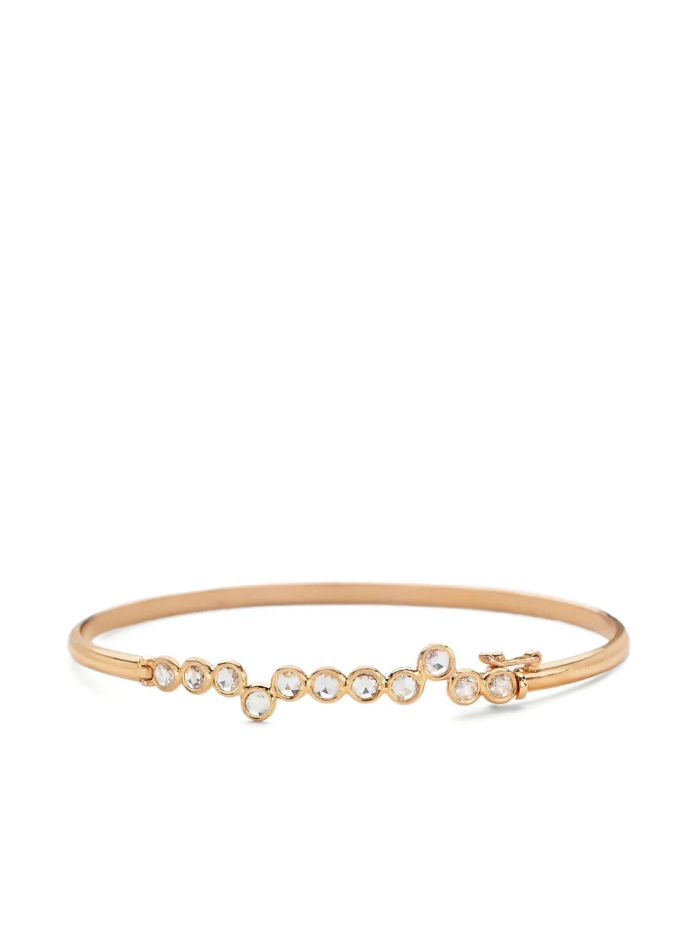 18K rose gold Cardio diamond bangle bracelet