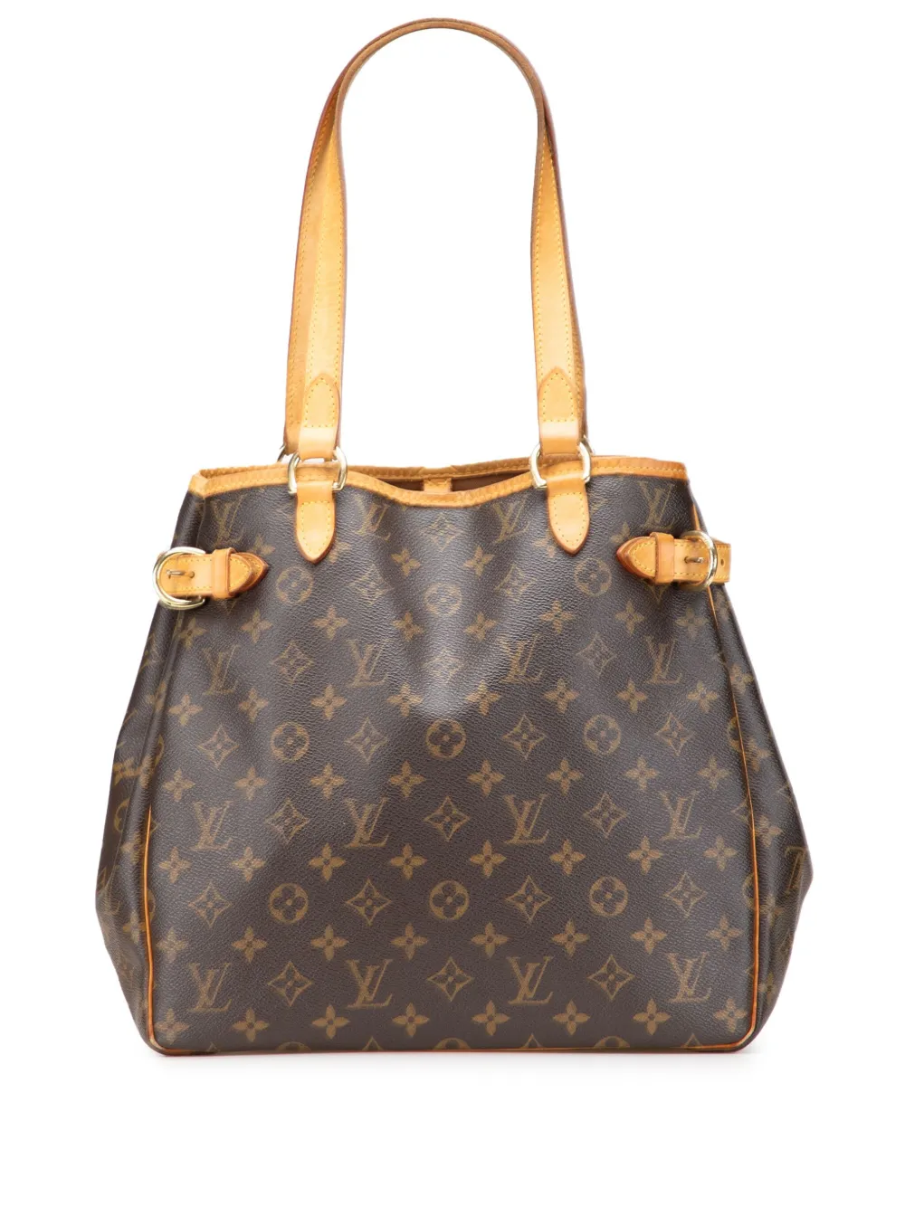 Pre-owned Louis Vuitton 2007 Monogram Batignolles Vertical Tote Bag In Brown