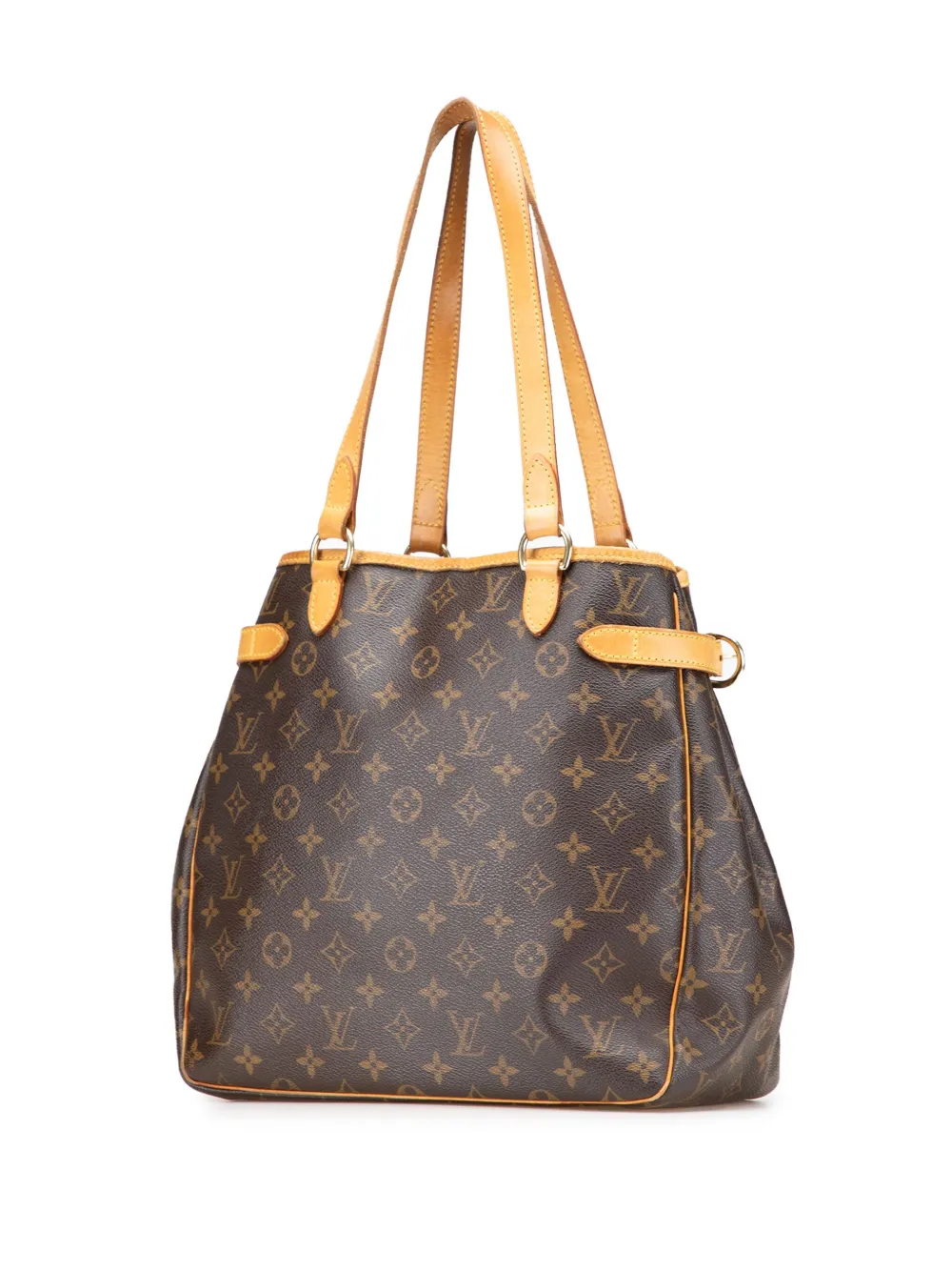 Pre-owned Louis Vuitton 2007 Monogram Batignolles Vertical Tote Bag In Brown